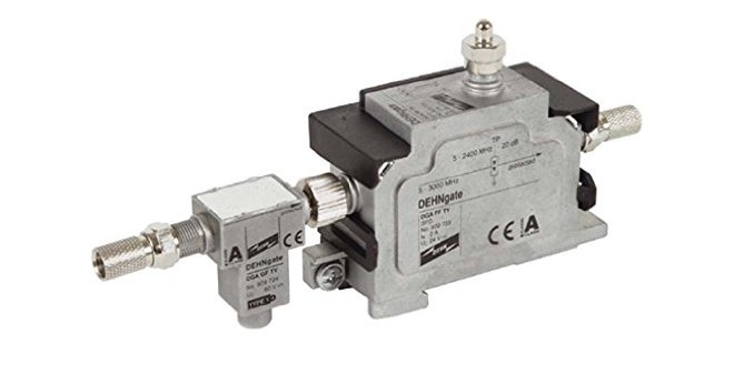 PROTEZIONE SU CAVO COASSIALE RF75OHM SCARICATORE DGA GFF TV